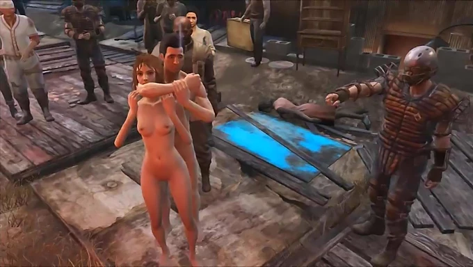 Diamond City beim Gruppensex im animierten Porno